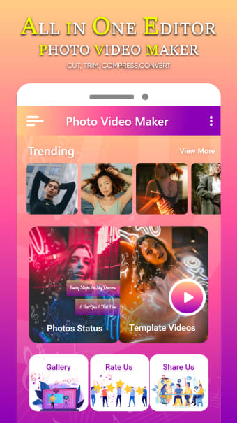 Lyrical Video Status Maker with Photo Video Maker