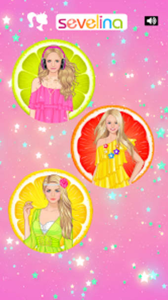 Sunny dress up game for girls