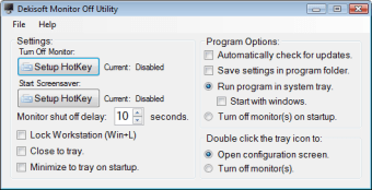 Monitor Off Utility