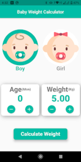 Baby Weight Calculator