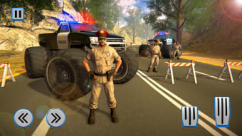 US Police Monster Truck Gangster Car Chase Games