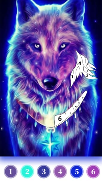 Wolf Coloring Book Color Game