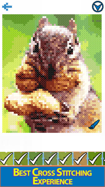 Animals Cross Stitch : Needlework Color by Numbers