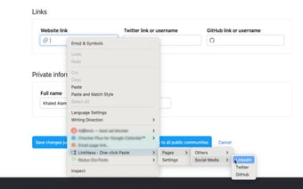 LinkNexa | One-click Paste Form Inputs
