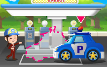 Robocar Poli Fuel Charging Habit Game
