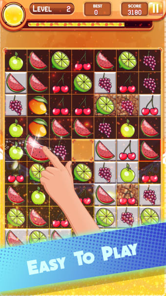 Happy Fruit Bunny Match 3 Game