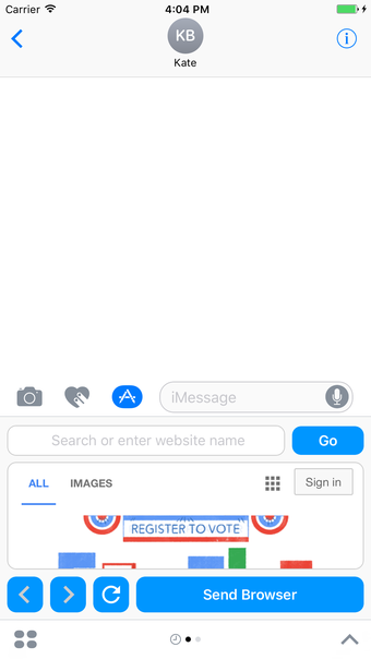 MonkeySee Browser - Web Browser for iMessage