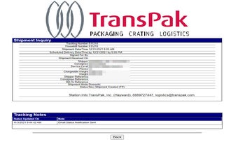 Transpak Tracking