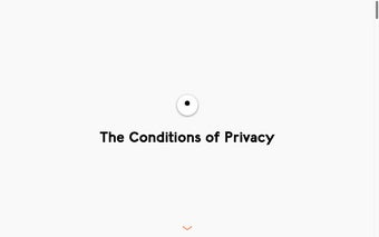 The Conditions of Privacy