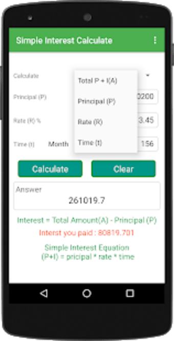 Simple Interest Calculator