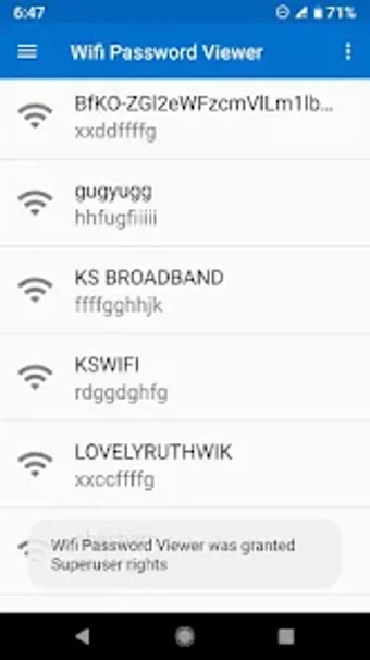 WiFi Password Viewer root