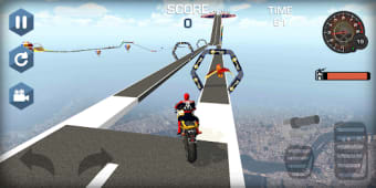 Superhero Sky Motobike Fly Run