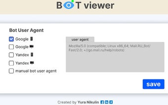 Bot viewer for SEO