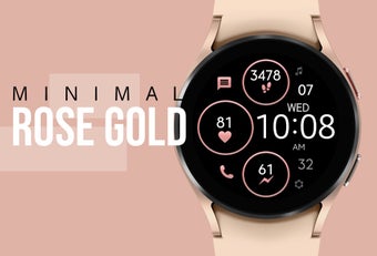 Minimal Rose Gold Watch Face