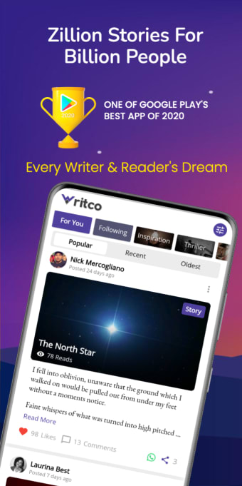 Writco  For Writers  Readers