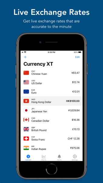 CurrencyXT - Rate alerts