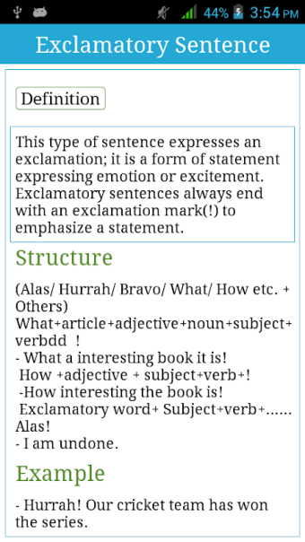 Sentence with Practice