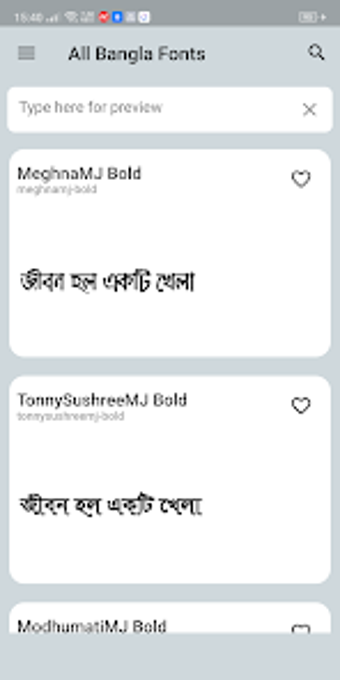 All Bangla Fonts