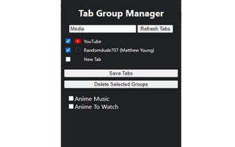 Tab Group Manager