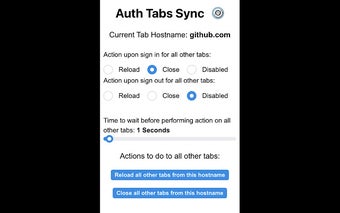 Auth Tabs Sync