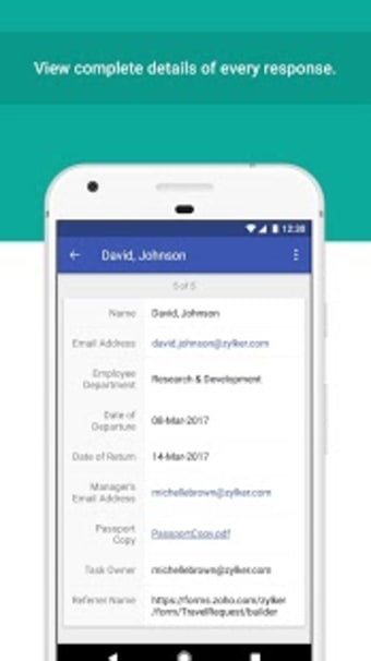 Mobile Forms App - Zoho Forms