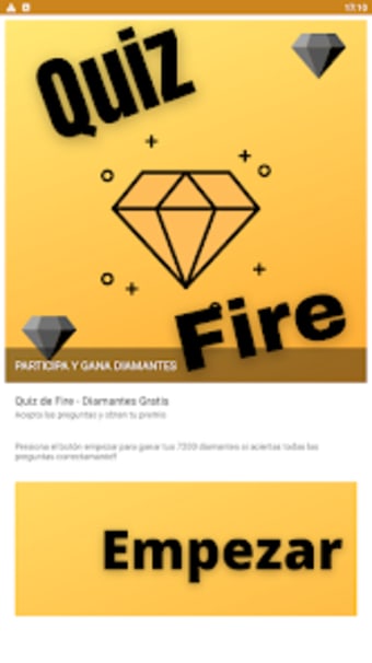 Quiz Fire - Diamantes