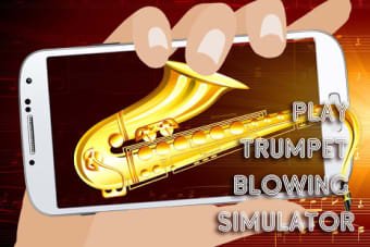 Play trumpet blowing joke simulator