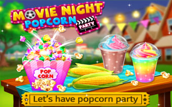 Movie Night Popcorn Party