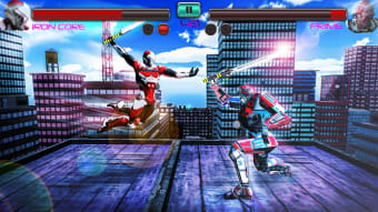 Bot Fighting Games - Iron Robot Battle In City