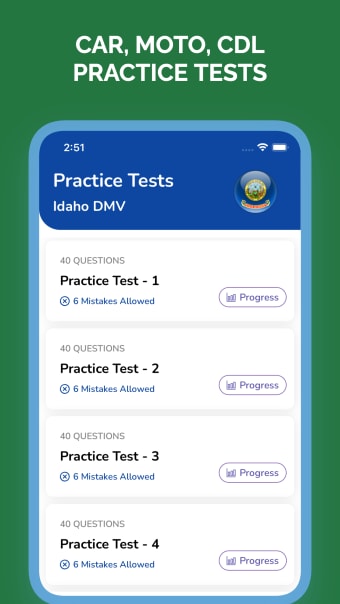 Idaho ITD DMV Permit Test