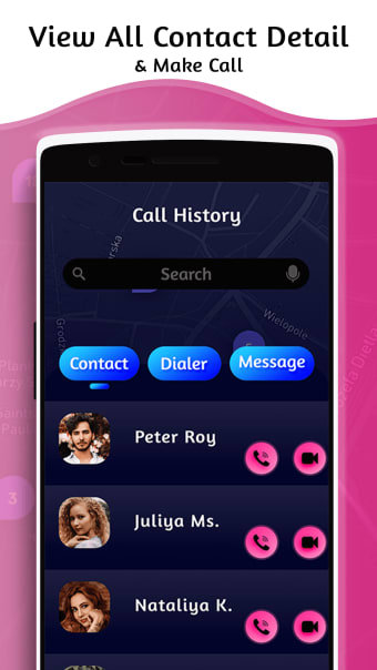 Call history : any number detail