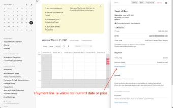 Acuity Scheduling Payment Link Fix