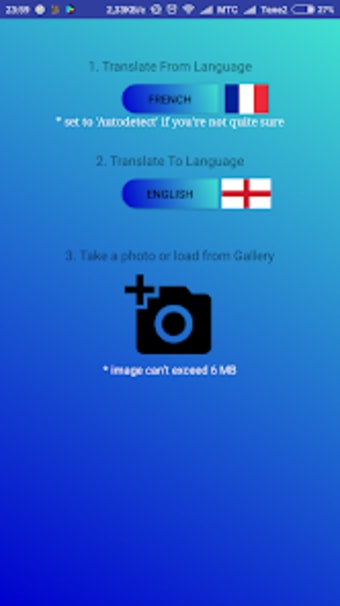 Translate photo to your langua