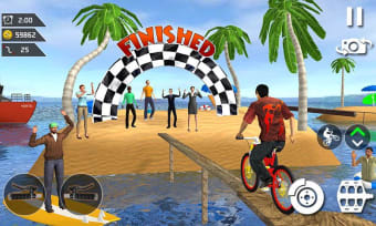 Waterpark BMX Bicycle Surfing