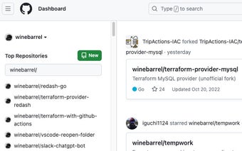 GitHub old dashboard