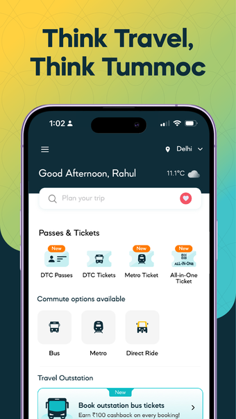 Tummoc: Bus  Metro Ticketing