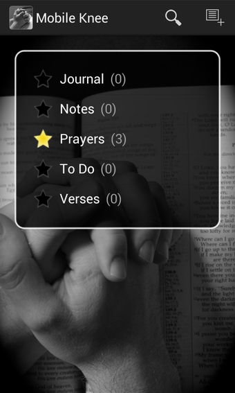 Mobile Knee - Prayer List