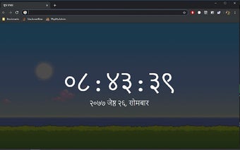 Live Nepali Date Time New Tab