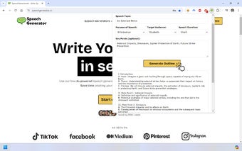 Speech Outline Generator