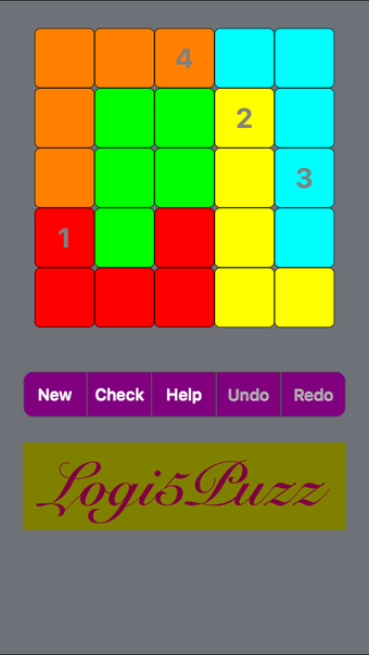 Logi5Puzz - 5x5 jigsaw Sudoku