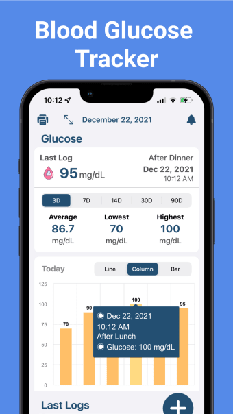Blood Glucose Tracker Sugar