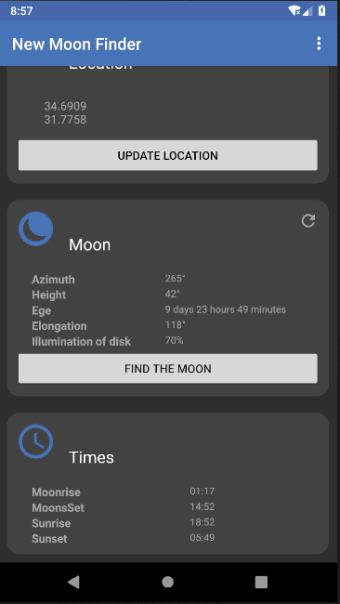 Moon Finder
