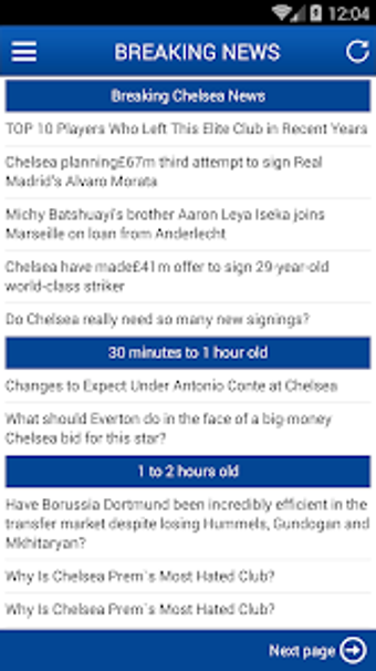 Latest News for Chelsea