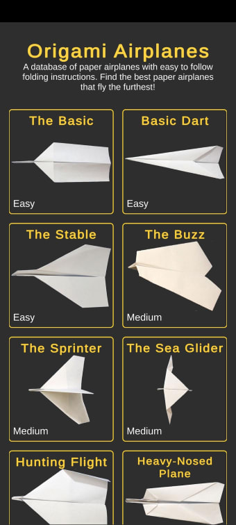 Origami paper airplane - Paper flight