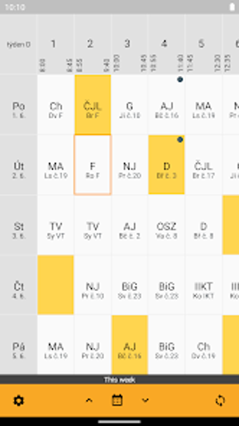 Better Schedule Bakaláři