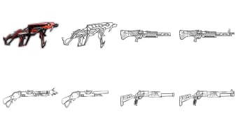 How to draw Fire weapons easy