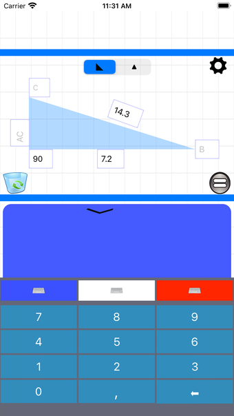 Triangle  Angle calculator