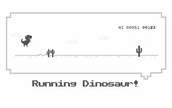 Running dinosaur game