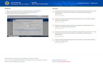 Digital signature on website - VN Customs