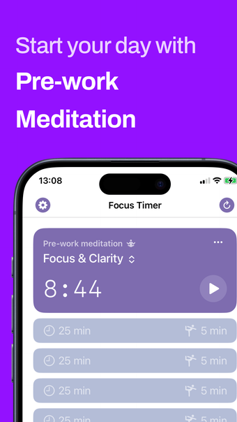 Focus Timer: Meditation  Work